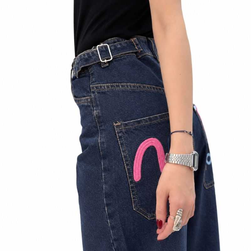 شلوار جین مگا بالون زاپ دار